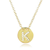 Gold Plated Initial Letter Pendant Necklace