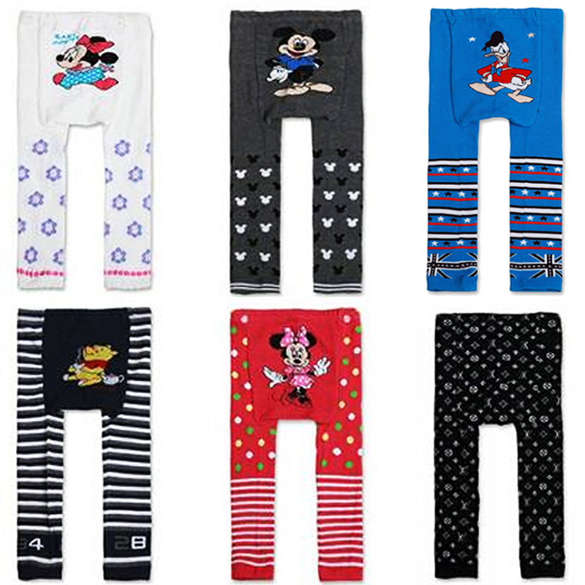 Wrapables Set of 6 Baby and Toddler Leggings