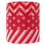 Wrapables Ravishing Red Japanese Washi Masking Tape (Set of 3)