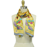 Wrapables Vibrant 100% Silk Long Scarf 51