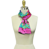 Wrapables Vibrant 100% Silk Long Scarf 51