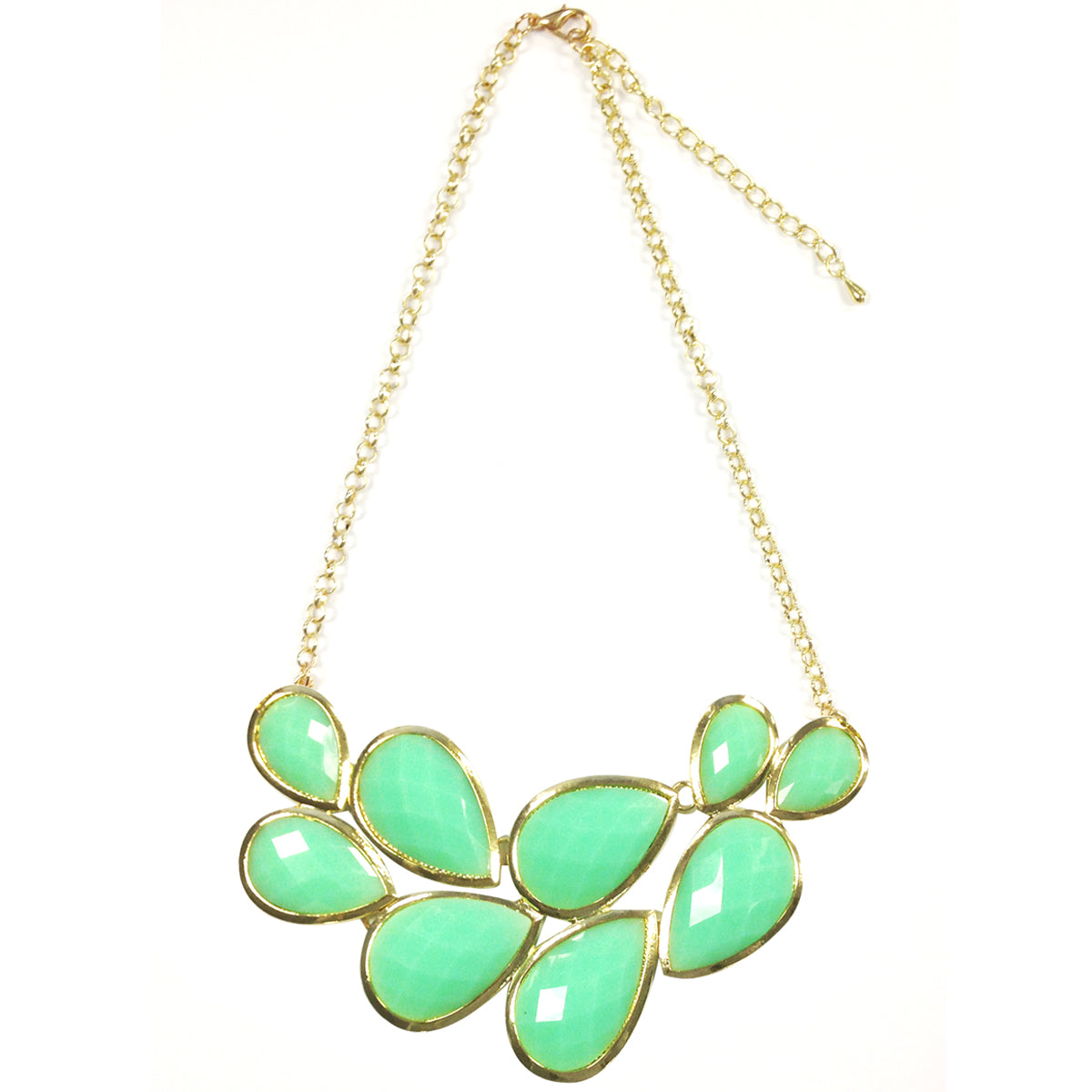 Wrapables Drop Shape Bubble Statement Necklace