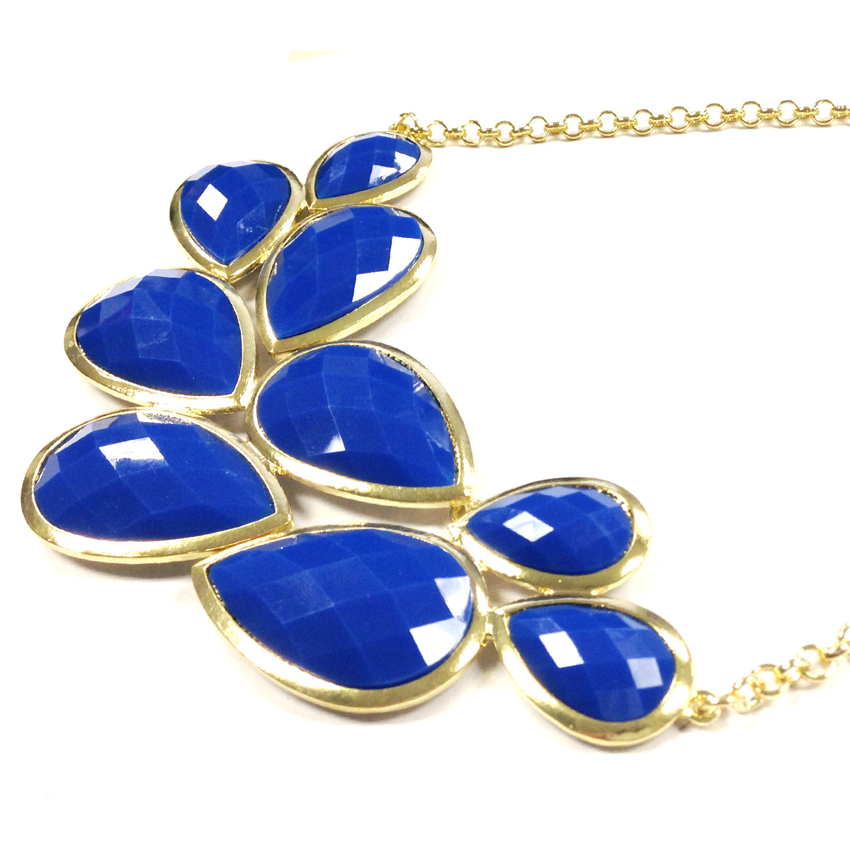 Wrapables Drop Shape Bubble Statement Necklace