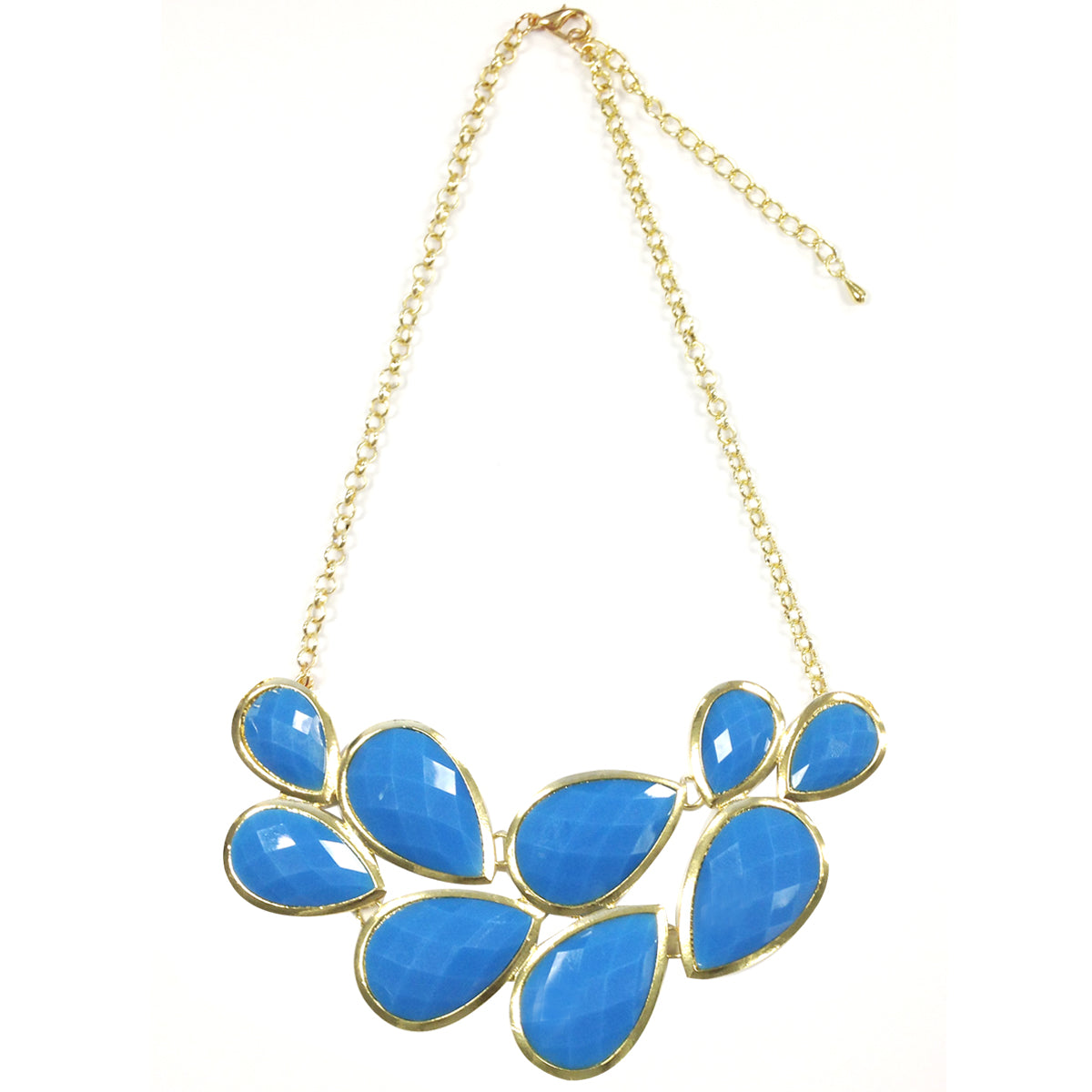 Wrapables Drop Shape Bubble Statement Necklace
