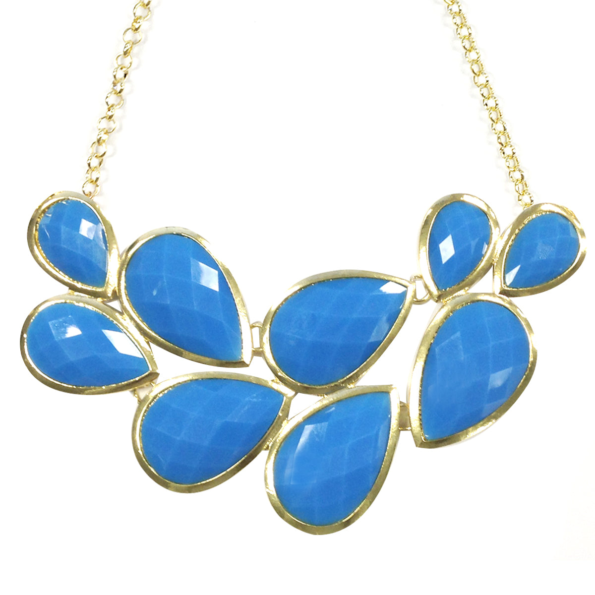 Wrapables Drop Shape Bubble Statement Necklace