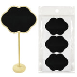 Set of 8 Chalkboard Stands With Chalkboard Stickers, 3.25