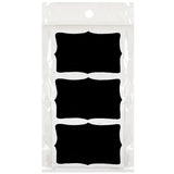 Set of 8 Chalkboard Stands with Chalkboard Stickers and Chalk Marker, 3