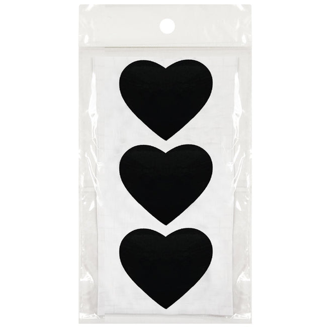 Set of 8 Chalkboard Stands with Chalkboard Stickers and Chalk Marker, 3" x 2.25" Heart