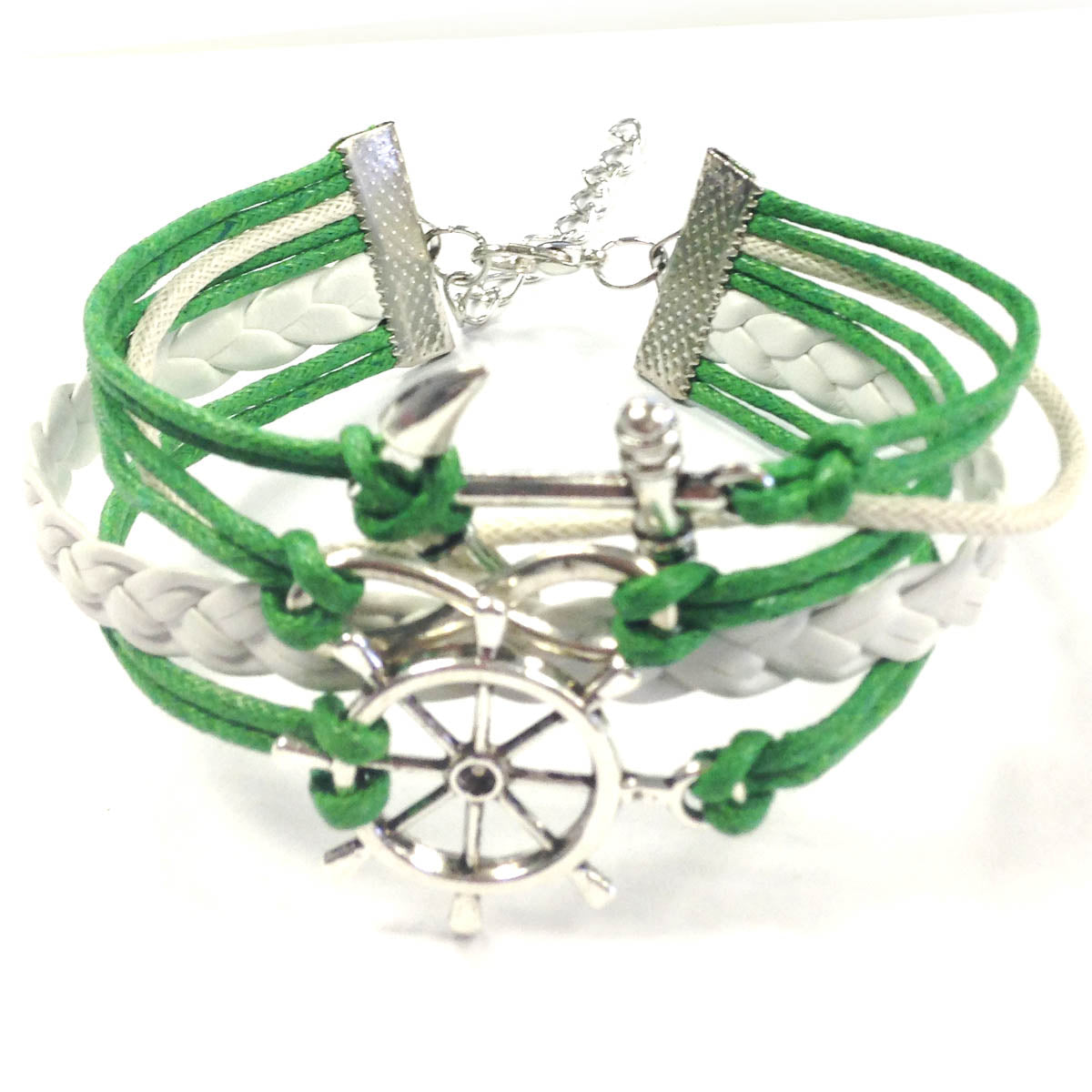 Leather Rope Assorted Charm Bracelet