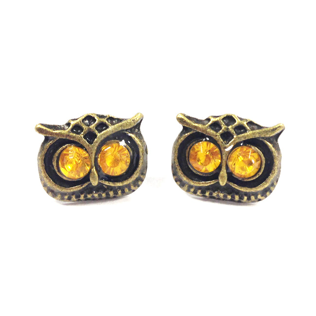 Wrapables Vintage Owl Stud Earring
