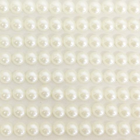 Stick On Pearls 5mm 5 Sheets / 250 Pcs