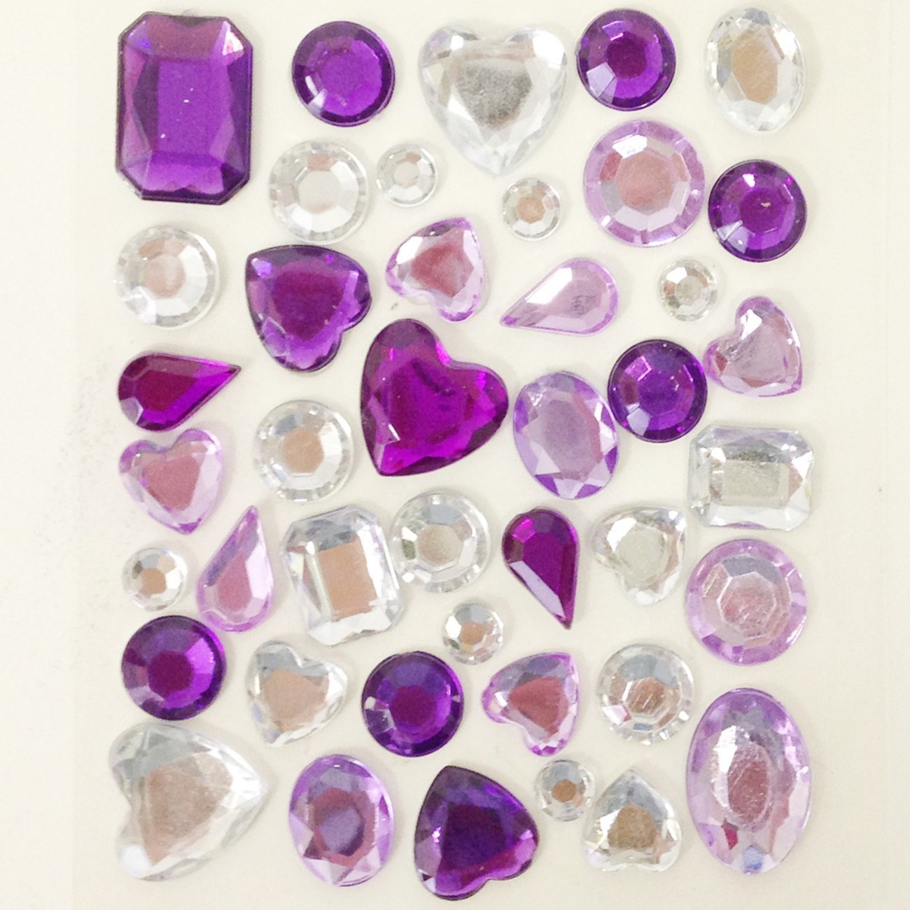 Wrapables Acrylic Self Adhesive Crystal Rhinestone Gem Stickers, Jewel  Multicolor, 1 - Baker's
