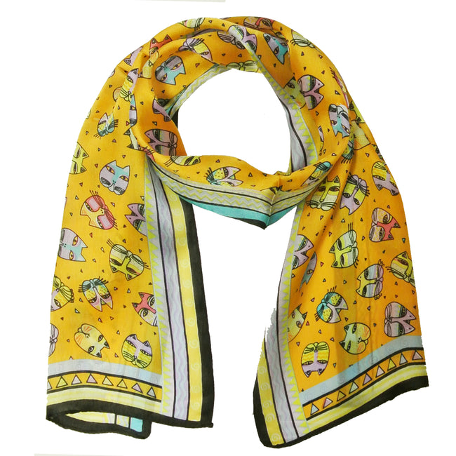Wrapables Vibrant 100% Silk Long Scarf 51" x 10.5"