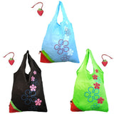 Reusable Shopping Tote Bag that Folds into a Strawberry