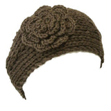 Hand Knit Floral Headband