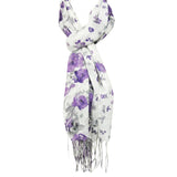 Wrapables Viscose Floral Print Scarf