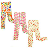 Wrapables Colorful Footless Tights Leggings, Set of 3 ( Dots )