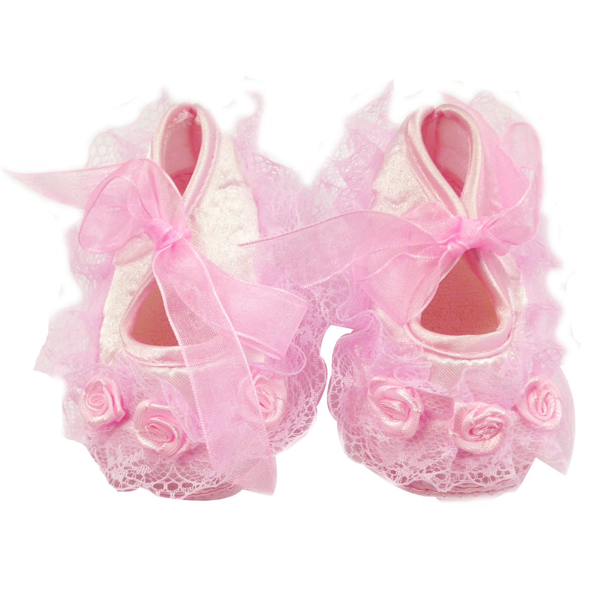 Wrapables Floral and Lace Princess Shoes and Headband Set