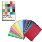 Wrapables Decorative Patterns Masking Sticker Set, Solid Color