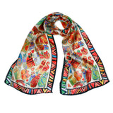 Wrapables Vibrant 100% Silk Long Scarf 51