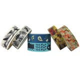 Wrapables Japanese Washi Masking Tape Collection, Premium Value Pack (Set of 6)