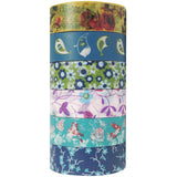 Wrapables Japanese Washi Masking Tape Collection, Premium Value Pack (Set of 6)