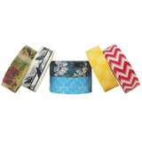 Wrapables Japanese Washi Masking Tape Collection, Premium Value Pack (Set of 6)