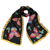 Wrapables Vibrant 100% Silk Long Scarf 51