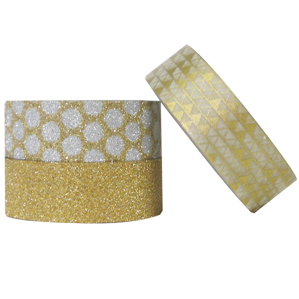 Wrapables Gold Treasure Japanese Washi Masking Tape (Set of 3)