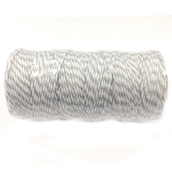 Wrapables Cotton Baker's Twine 12ply 110 Yard, Grey