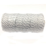 Wrapables Cotton Baker's Twine 12ply 110 Yard, Grey