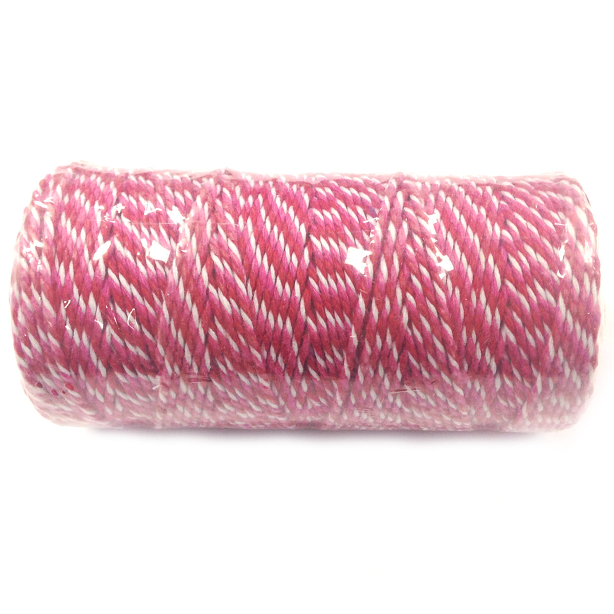 Wrapables Cotton Baker's Twine 12ply 110 Yard, Red and Hot Pink