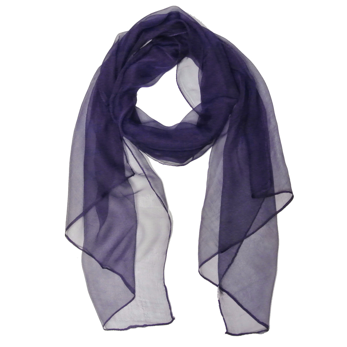 Wrapables Solid Color 100% Silk Long Scarf