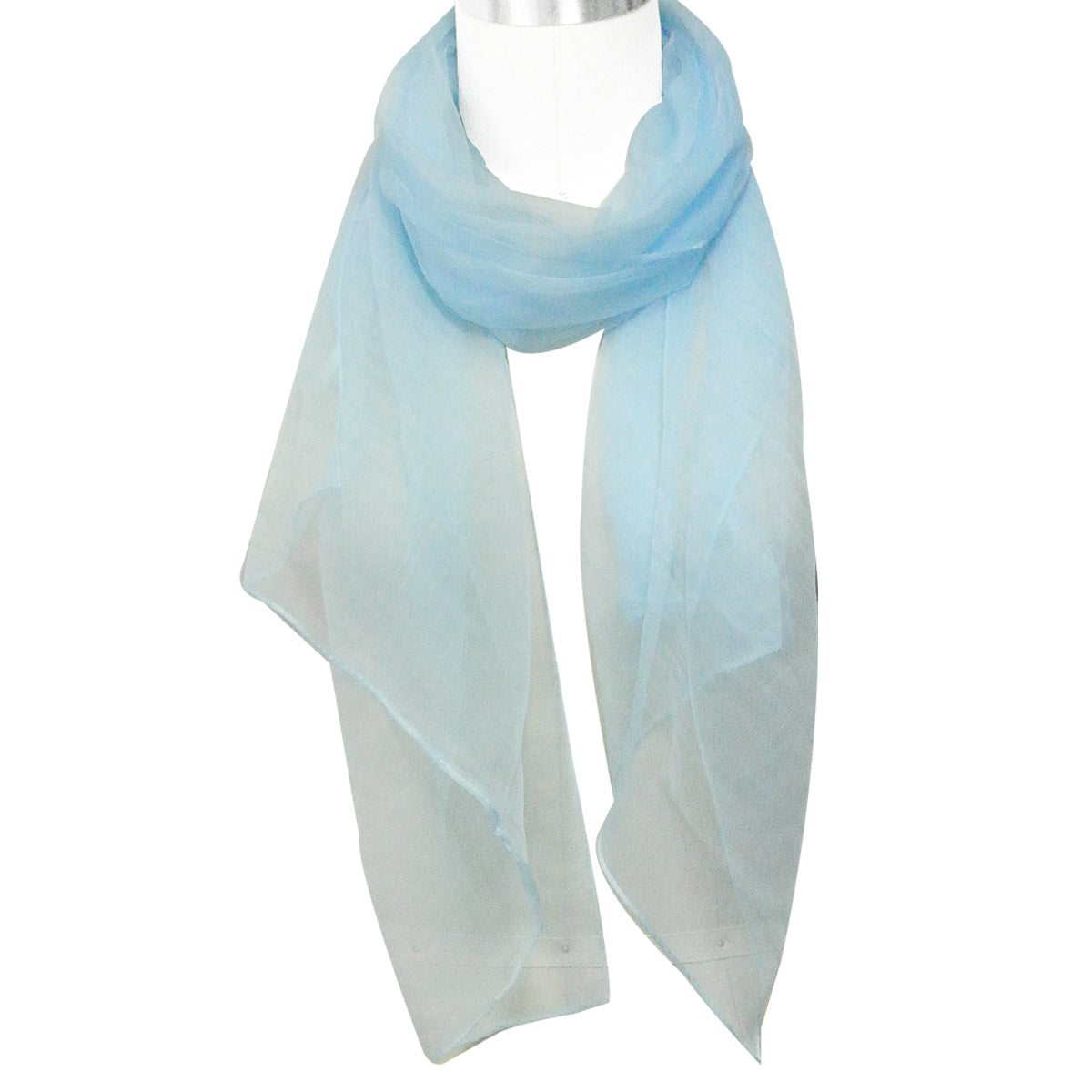 Wrapables Solid Color 100% Silk Long Scarf