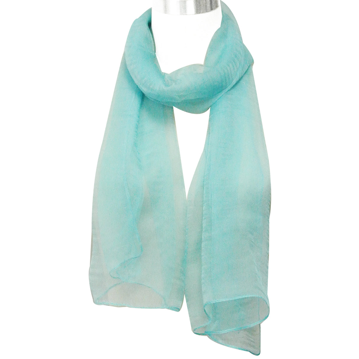 Wrapables Solid Color 100% Silk Long Scarf