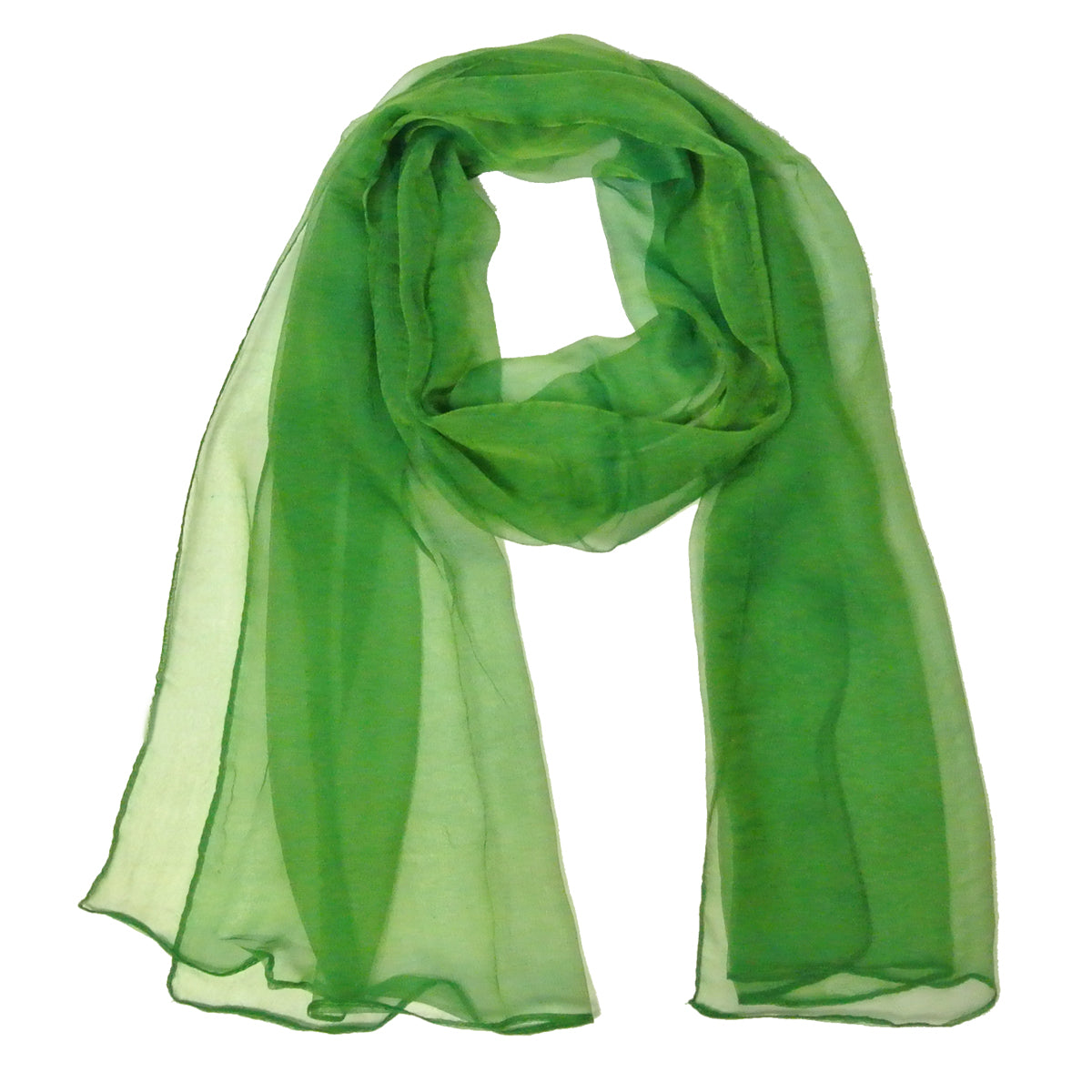 Wrapables Solid Color 100% Silk Long Scarf