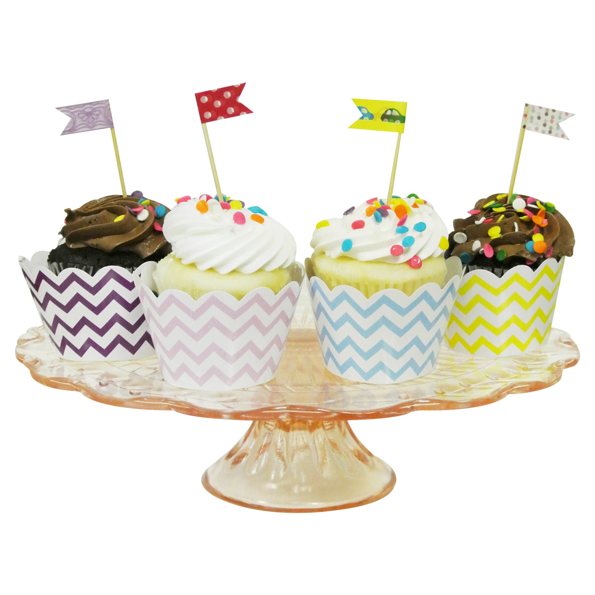 Wrapables Standard Size Chevron Cupcake Wrappers (Set of 20)