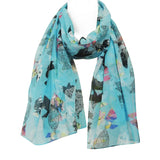 Wrapables Chiffon Under the Sea Fish Pattern Long Scarf