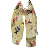 Wrapables Chiffon Under the Sea Fish Pattern Long Scarf