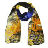 Wrapables Luxurious 100% Charmeuse Silk Long Scarf with Hand Rolled Edges