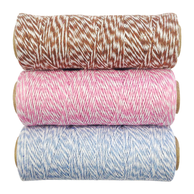 Wrapables Cotton Baker's Twine 4ply 330 Yards (Set of 3 Spools x 110 Yards)