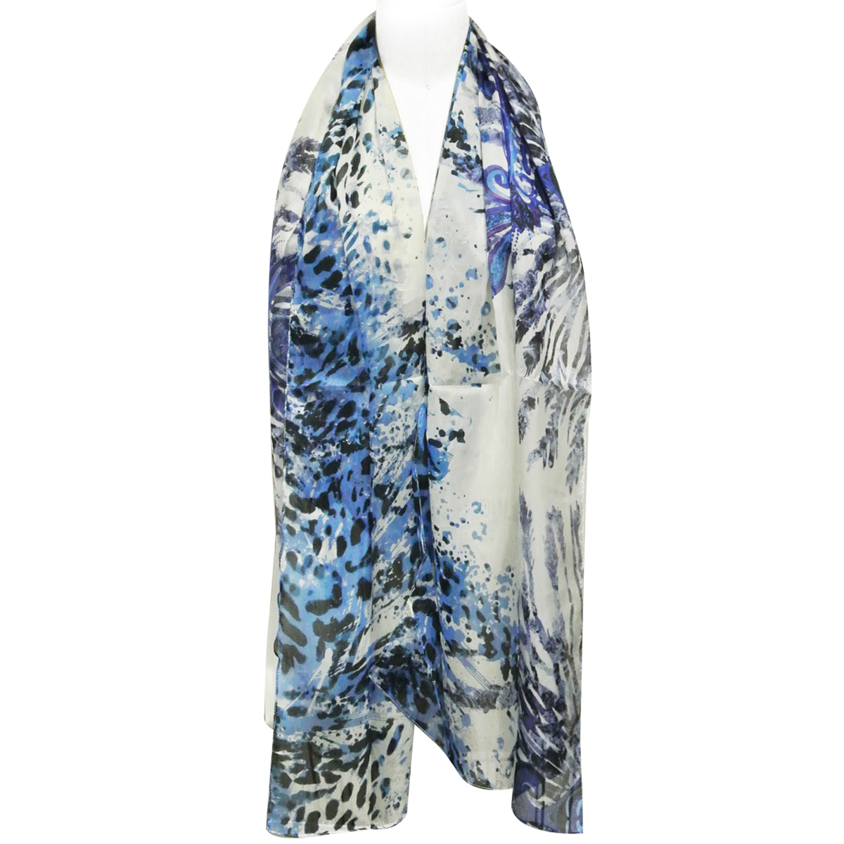 Wrapables Luxurious 100% Charmeuse Silk Long Scarf