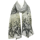 Wrapables Luxurious 100% Charmeuse Silk Long Scarf