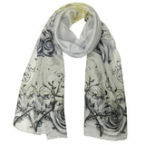 Wrapables Luxurious 100% Charmeuse Silk Long Scarf