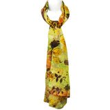 Wrapables Luxurious 100% Charmeuse Silk Long Scarf