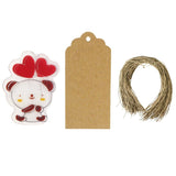 Wrapables Set of 50 Bear Bag Clips with 20 Scalloped Gift Tags