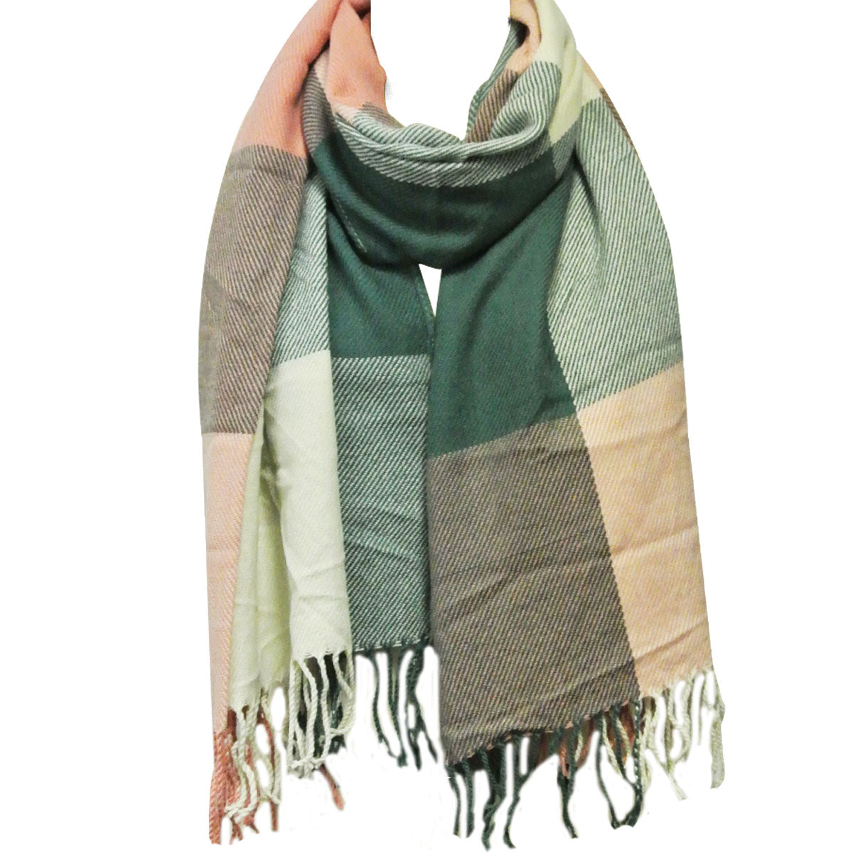 Wrapables Winter Warm Plaid Long Scarf Wrap