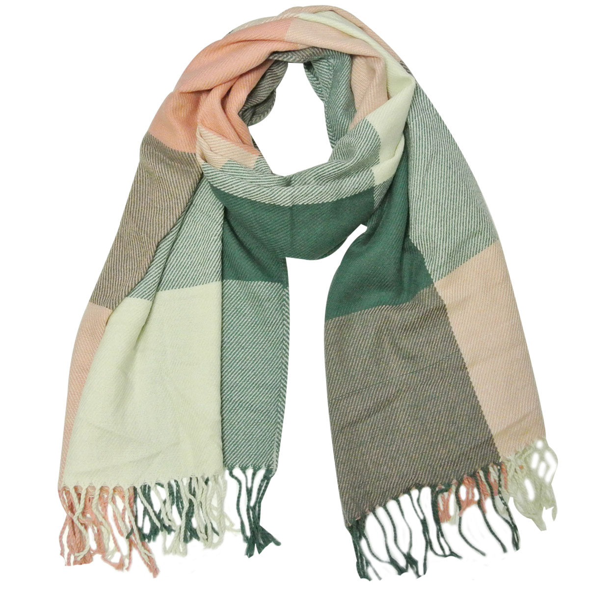 Wrapables Winter Warm Plaid Long Scarf Wrap