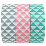 Wrapables Vector Triangles Japanese Washi Masking Tape (Set of 3)