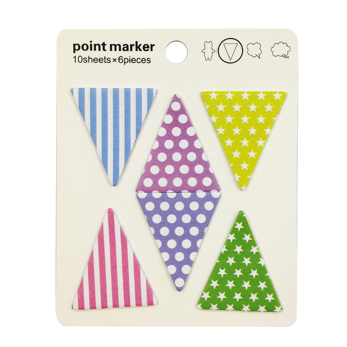 Wrapables Groovy Triangles Sticky Notes